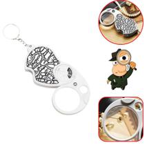 Lupa De Bolso Chaveiro Zoom 8x Conta Fios Com Luz Alta Qualidade - 6901A Lupa De Bolso Chaveiro Zoom 8x Conta Fios Com Luz Alta Qualidade - 6901A