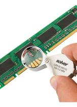 Lupa de Bolso Cromado Solver SLD-111 Lente 21mm 10X