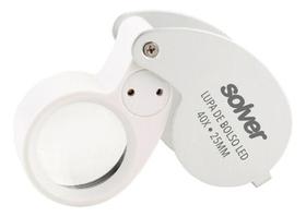 Lupa de Bolso Solver SLD-130 Lente 25mm 40x