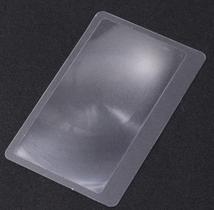 Lupa De Bolso Tipo Cartão De Crédito Ampliação 5 X Cabe Na Carteira Utilizada Para Leitura