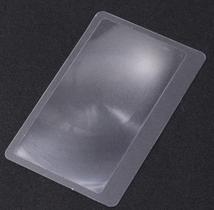 Lupa De Bolso Tipo Cartão De Crédito Ampliação 5 X Cabe Na Carteira Utilizada Para Leitura