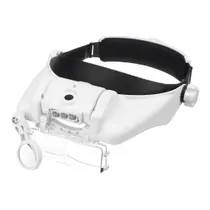 Lupa de cabeça c/luz de LED p/profissionais de estética e joalheiros 82000 TG