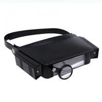 Lupa de cabeça com 3 lentes de aumento - LP-40 - Western