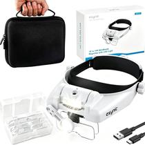 Lupa de Cabeça eSynic 1X-14X com Luz LED Recarregável Lupa de Cabeça eSynic 1X-14X com Luz LED Recarregável