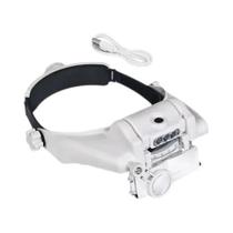 Lupa De Cabeça LED Com Lâmpada Para Joias, Relógios E Reparos Eletrônicos 1.5x 2x 2.5x 3x 3.5x 8x