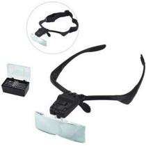 Lupa De Cabeça Oculos Com Iluminação Led Pala Com Kit De 5 L - Bmax