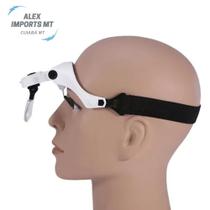 Lupa De Cabeça Oculos Profissional 5 Lentes Aumento Luz Led
