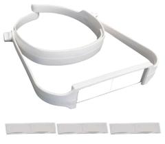 Lupa de cabeca tk 600 branca - 4 lentes