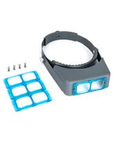 Lupa de Cabeza QWORK con Doble Lente Óptico para Lectura 1.5X-3.5X