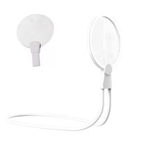 Lupa de Leitura Pescoço Apoio Mesa Aumento 5x Haste Flexivel Idoso Baixa Visao Trabalho Visualizaçao Ampla Vista Cansada