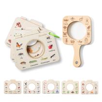 Lupa de madeira Montessori Educational Kids 3+ Anos