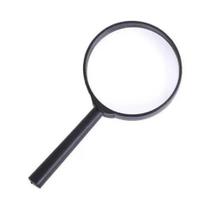 Lupa De Mão 100mm Com Cabo Lente Zoom Aumento