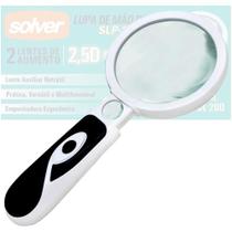 Lupa de Mão 90mm LED Dupla Solver - SLP 185