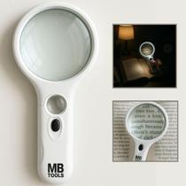 Lupa De Mão Com Led Profissional Para Leitura Estética 75mm