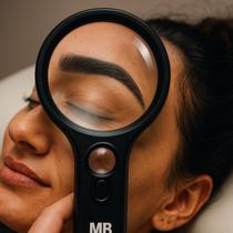 Lupa De Mão Com Led Profissional Para Leitura Estética 75mm