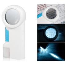 Lupa de Mão Profissional Com Iluminação LED Aumento de 12x e Lanterna LED - 57011