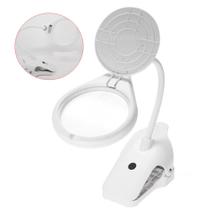 Lupa De Mesa Ampliação 2,3x Foco 250mm 8 Led De Qualidade Com Clipe Para Fixa BC108C Lupa De Mesa Ampliação 2,3x Foco 250mm 8 Led De Qualidade Com Clipe Para Fixa BC108C