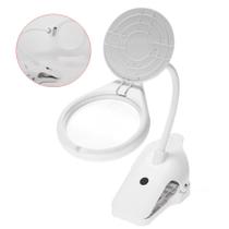 Lupa De Mesa Ampliação 2,3x Foco 250mm 8led Leitura Escritório Com Clipe Para Fixa BC108C Lupa De Mesa Ampliação 2,3x Foco 250mm 8led Leitura Escritório Com Clipe Para Fixa BC108C