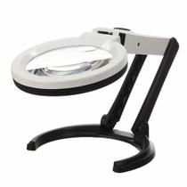 Lupa de Mesa Bancada 10 Led suporte aumento 2x e 5X GT315 - Lorben Lupa de Mesa Bancada 10 Led suporte aumento 2x e 5X GT315 - Lorben