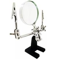 Lupa De Mesa Bancada Com Suporte Pinça Garras Terceira Mão - A.R Variedades Mt Lupa De Mesa Bancada Com Suporte Pinça Garras Terceira Mão - A.R Variedades Mt