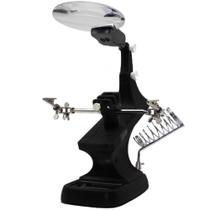 Lupa De Mesa Bancada Garras Iluminação Led Usb Gt317-B Lupa De Mesa Bancada Garras Iluminação Led Usb Gt317-B