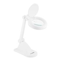 Lupa de Mesa com Iluminação LED Solver HL-200 3X 12X Bivolt
