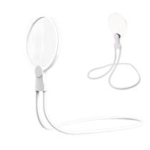 Lupa de Pesçoco Apoio Mesa Maos Livres Aumento 5x Haste Flexivel Idoso Baixa Visao Leitura Trabalho Tarefa Visualizaçao Ampla Multiuso