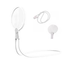 Lupa de Pescoço Aumento 5x Haste Flexivel Apoio Mesa Maos Livres Idoso Vista Cansada Pescoço Leitura Tabalho Tarefas Visualizaçao Ampla Multiuso