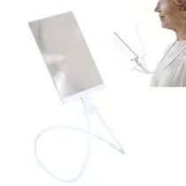 Lupa de Pescoço Aumento 5x Leitura Haste Flexivel Maos Livres Apoio Mesa Idoso Trabalho Vista Cansada Baixa Visao