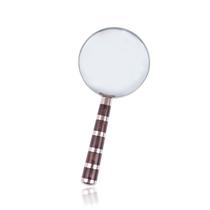 Lupa Decorativa Com Cabo Resina e Metal