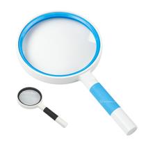 Lupa Design Elegante Emborrachada Zoom Até 3x Cor Azul - TH80100AZ