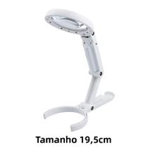Lupa Dobrável De LED 11X Com Suporte De Mesa Para Leitura, Joias, Relógios E Reparos