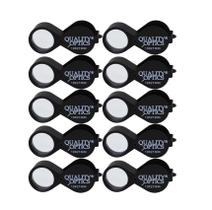 Lupa Dobrável Quality Optics 10x 21mm Pacote com 10 Unidades Lupa Dobrável Quality Optics 10x 21mm Pacote com 10 Unidades