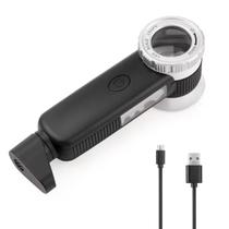 Lupa dobrável recarregável USB Amoper 30X