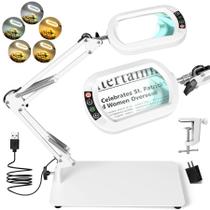 Lupa Drdefi Square LED iluminada com ampliação de 10X