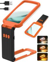 Lupa EVESVO 10X com luz, suporte, recarregável Lupa EVESVO 10X com luz, suporte, recarregável