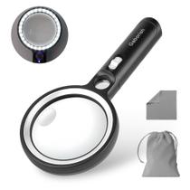 Lupa GABORISH 10X 20X 45X com 30 luzes LED