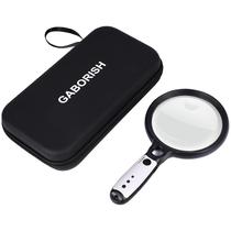 Lupa GABORISH Large 10X 20X 45X com 37 luzes LED