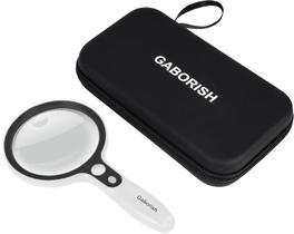 Lupa Gaborish Large 10X 20X 45X com 37 luzes LED