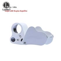 Lupa Geológica De Alta Ampliação Com Luz LED 30/60, Ferramenta De Identificação De Joias Tamanho Lupa Geológica De Alta Ampliação Com Luz LED 30/60, Ferramenta De Identificação De Joias Tamanho