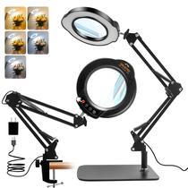 Lupa GrustEk 10X com luz e suporte 84 LEDs Lupa GrustEk 10X com luz e suporte 84 LEDs