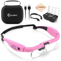 Lupa GUOUBUO com luz 1.5X-5.0X recarregável Lupa GUOUBUO com luz 1.5X-5.0X recarregável