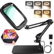 Lupa HQGZQL 10X 30X com Base Iluminada 7" e 5 Modos de Cor Lupa HQGZQL 10X 30X com Base Iluminada 7" e 5 Modos de Cor