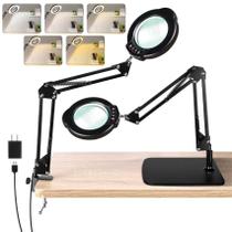 Lupa Jaenmsa 10X com luz e suporte Lupa Jaenmsa 10X com luz e suporte