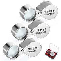 Lupa Jewelry Loop QfwdfcTrenz 10X, 20X e 30X com estojo