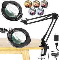 Lupa LASUEX 10X com Luz e Braçadeira - Ampliação de Alta Qualidade Lupa LASUEX 10X com Luz e Braçadeira - Ampliação de Alta Qualidade