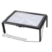 Lupa Leitura Suporte Mesa e Pescoço Ampliação 2.5x Led USB