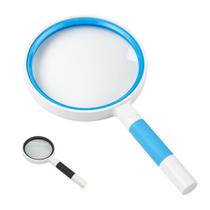 Lupa Lente Grande Cabo Emborrachado e Ampliação 3x Super Elegante - TH80100