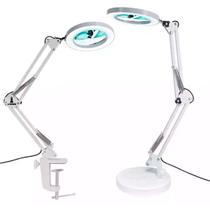 Lupa Luminária 10X Articulável Led Ring Light Garra Base Lorben GT6037