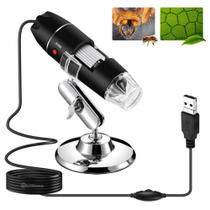 Lupa Microscópio Eletrônico Digital USB Zoom 1000x Alta Resolução - DM1000X